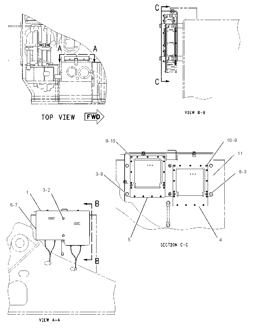 CONTROL & MTG GP-IMPLEMENT 1916901 CAT