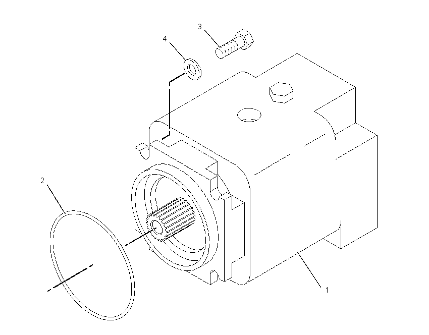 MOTOR & MTG GP-STEERING 1266624 CAT