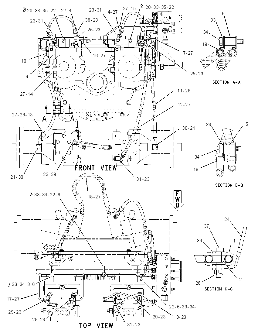 LINES GP-CONTROL 1606238 CAT