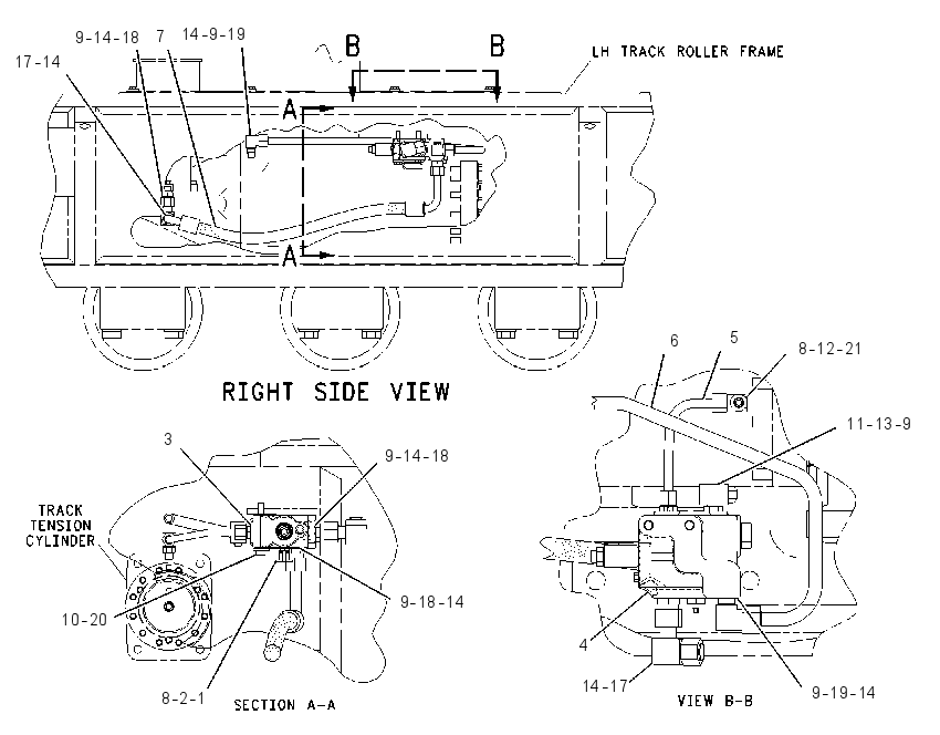 LINES GP-TRACK TENSION 1629696 CAT