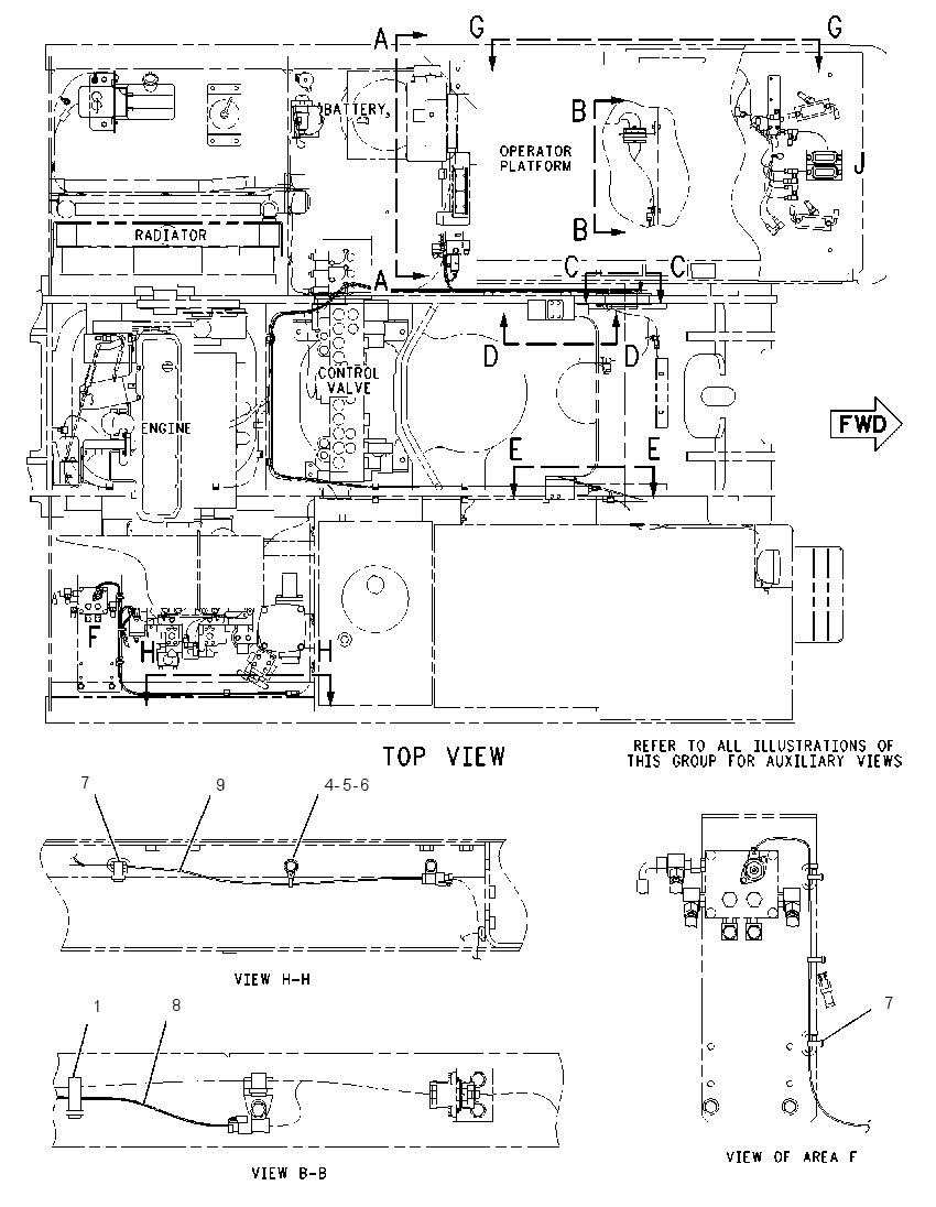 WIRING GP-AUXILIARY CONTROL 1709353 CAT
