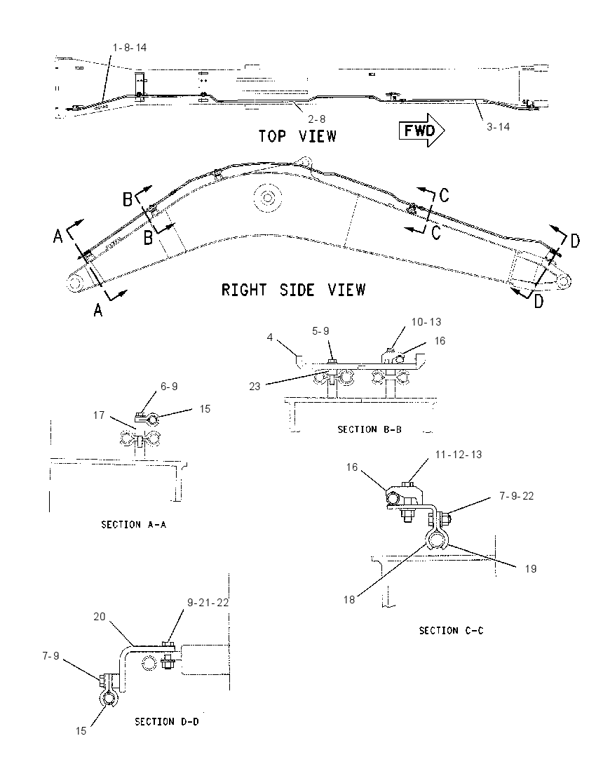 LINES GP-BOOM DRAIN 1795281 CAT