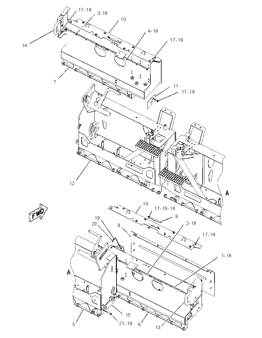 FRAME GP-SCREED 1975287 CAT