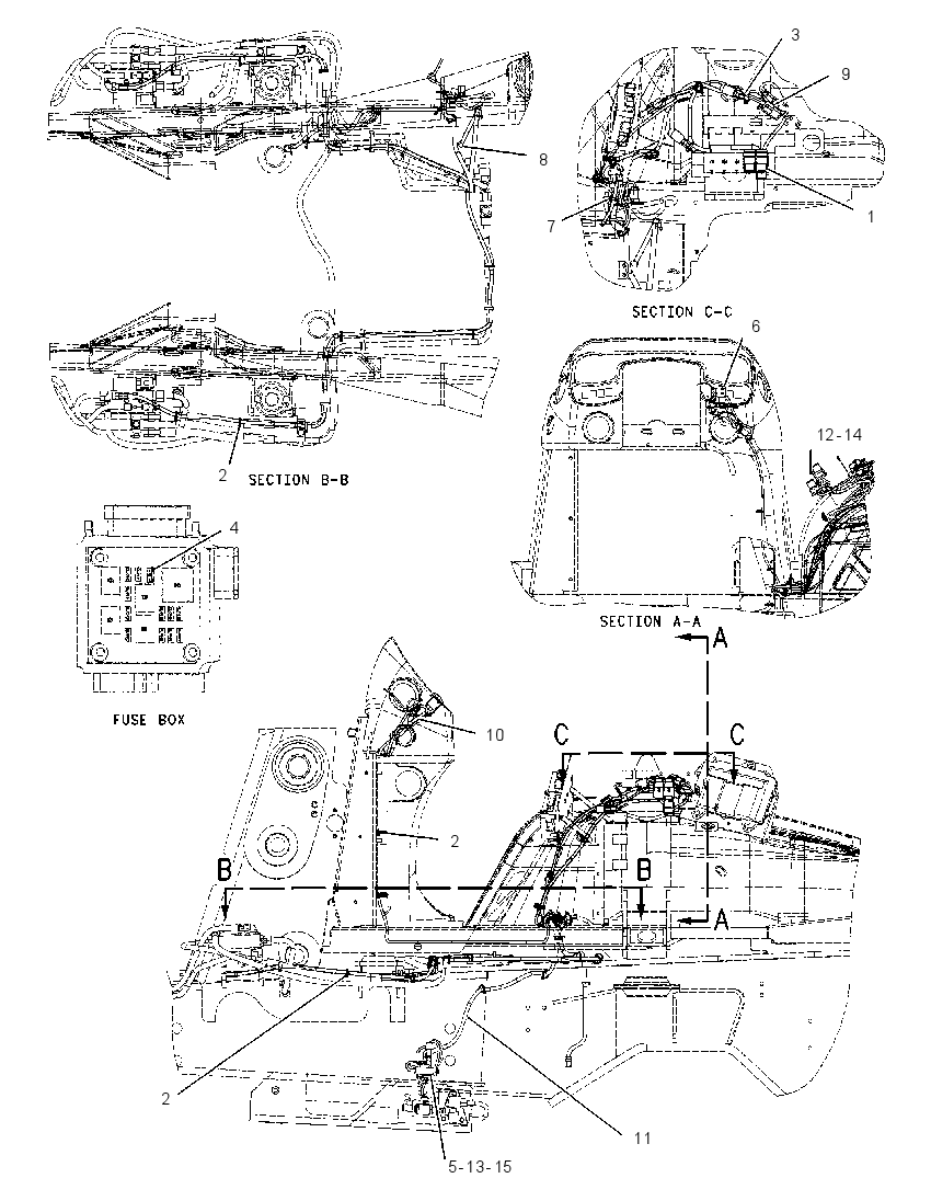 Проводка системы плавности хода 1941947 CAT