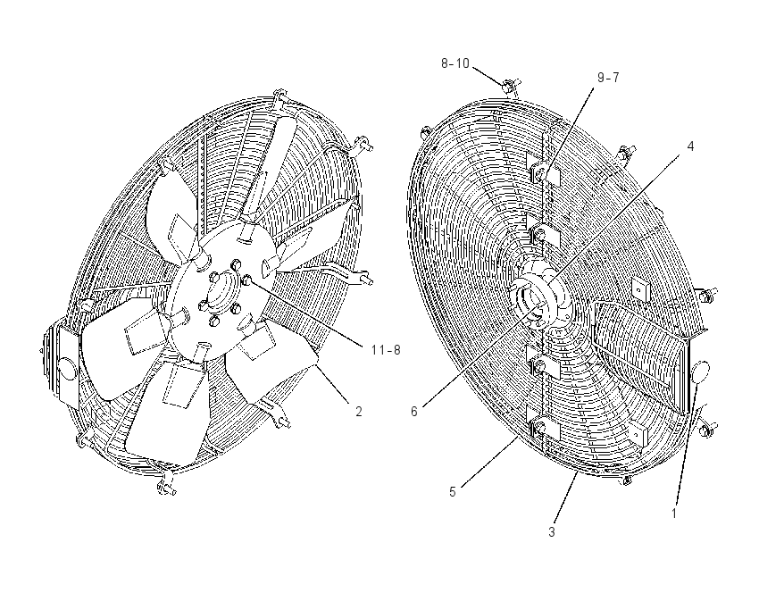 FAN GP-REVERSIBLE 1951043 CAT