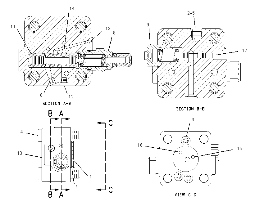 VALVE GP-MOTOR CONTROL 1981280 CAT