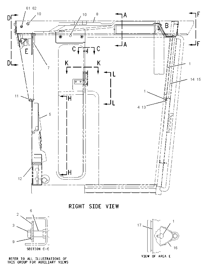Обшивка кабины 8X2400 CAT