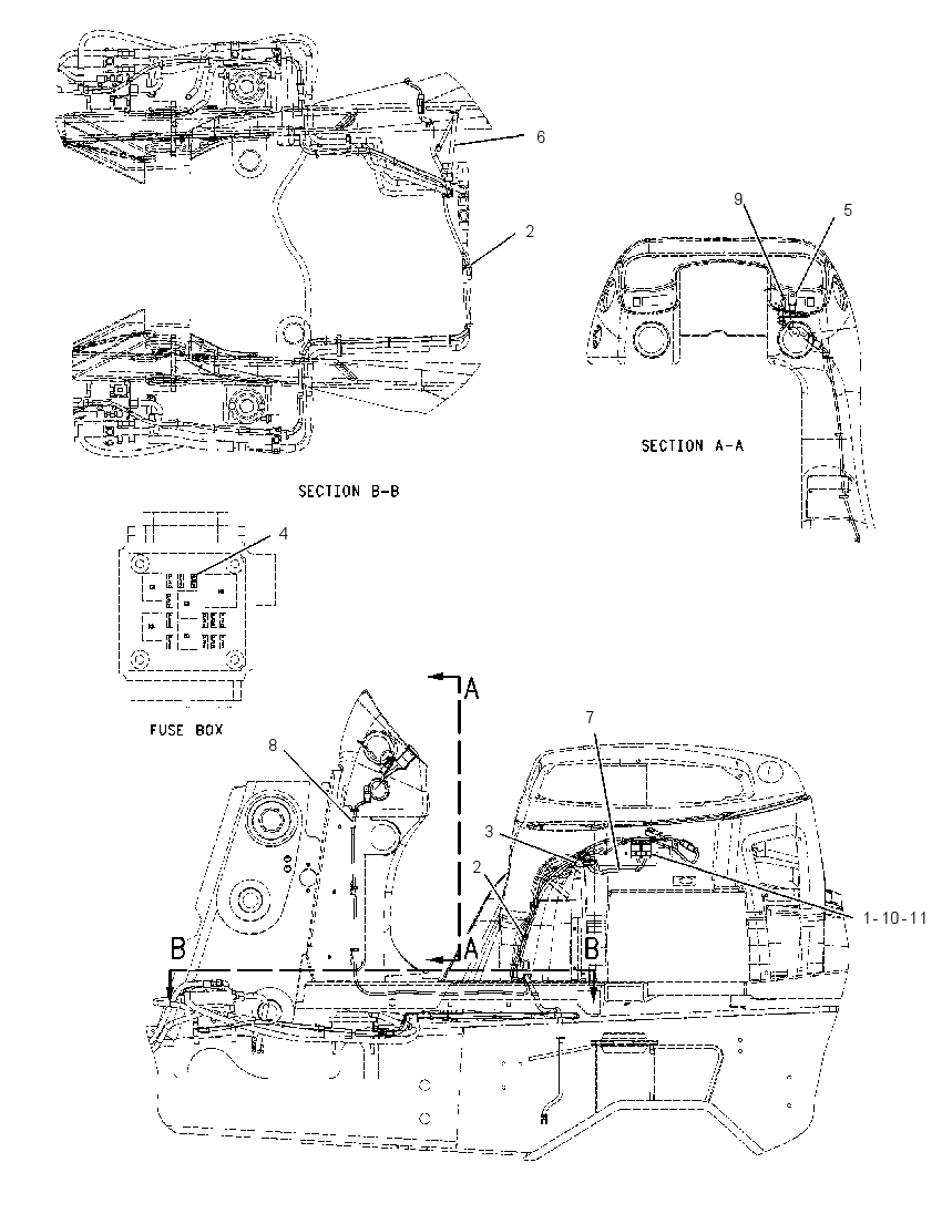 Проводка кабины 1941950 CAT