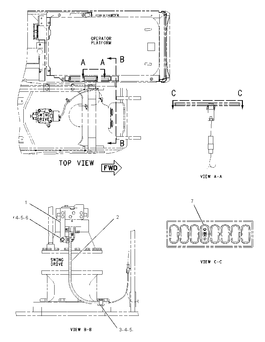 WIRING GP-FINE SWING 1831018 CAT