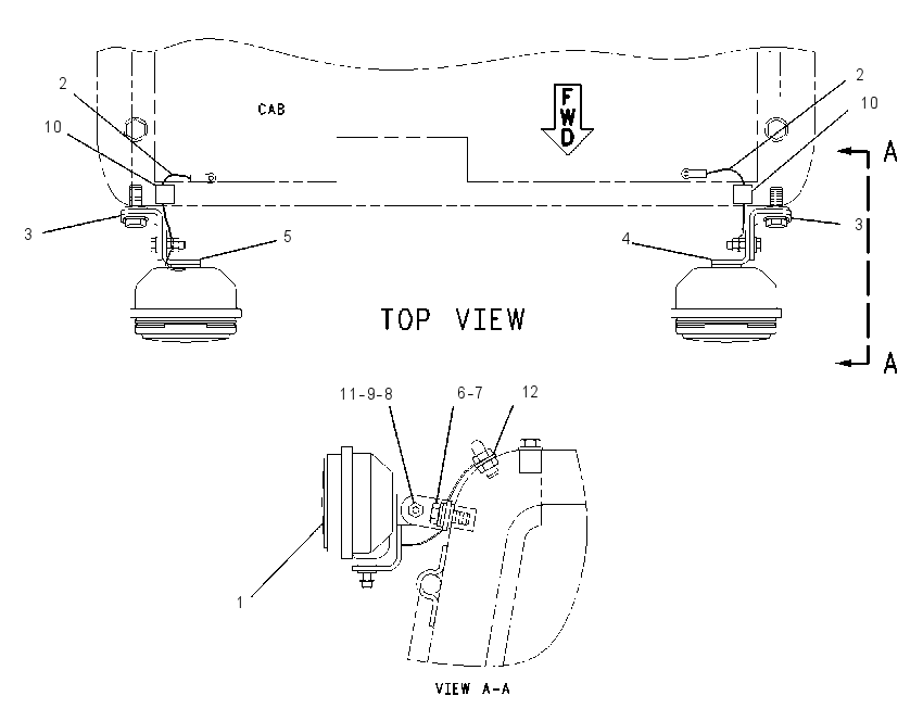 LIGHTING GP-CAB 3A8951 CAT