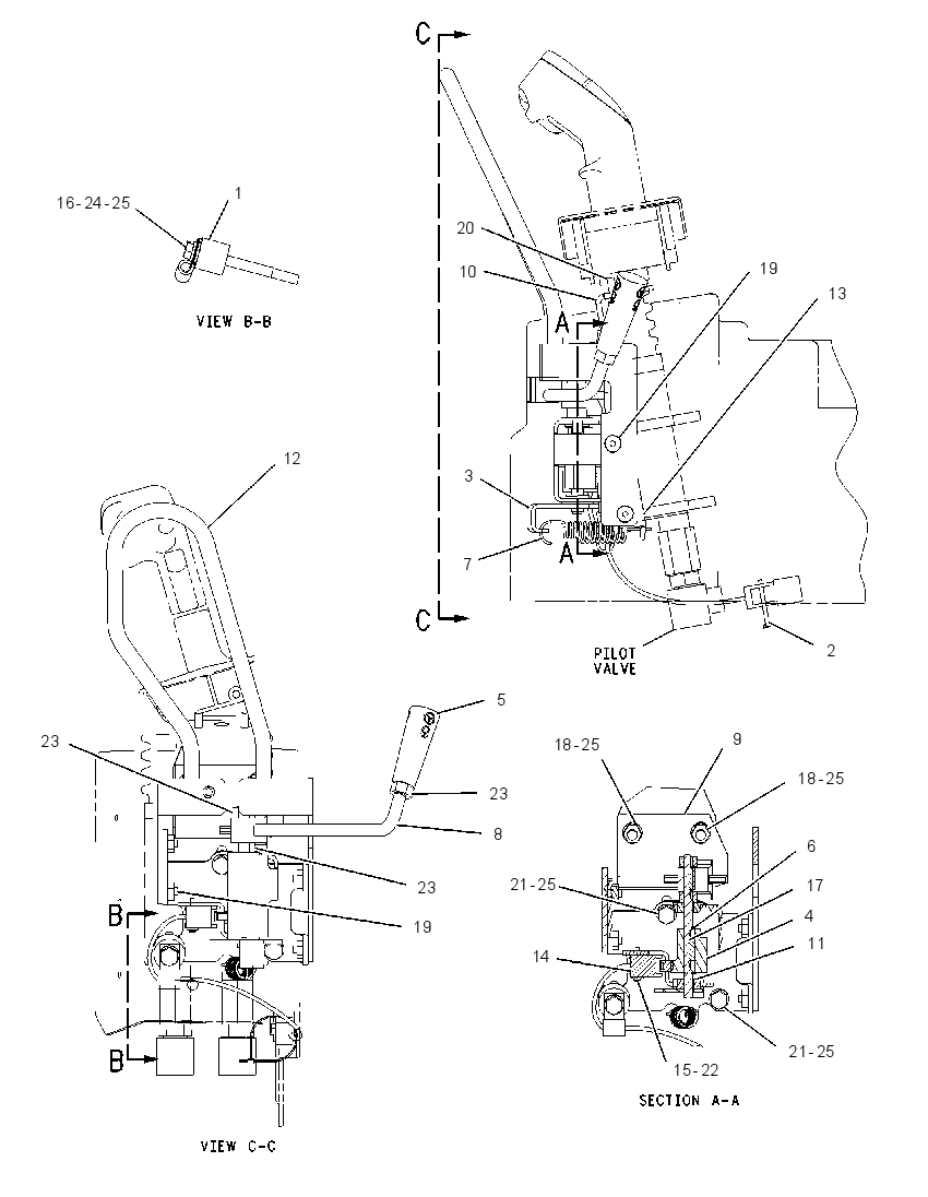 CONTROL GP-STIC LOCKOUT 1870738 CAT