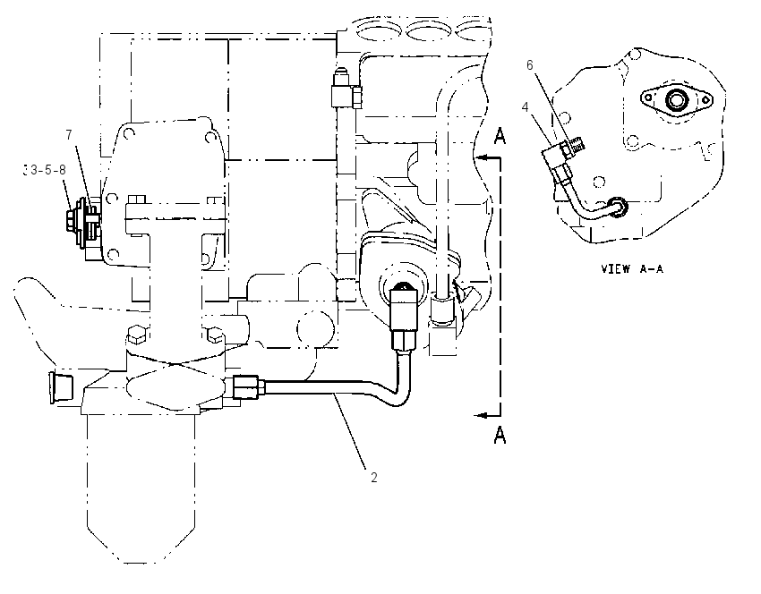 LINES GP-FUEL DRAIN 1944349 CAT