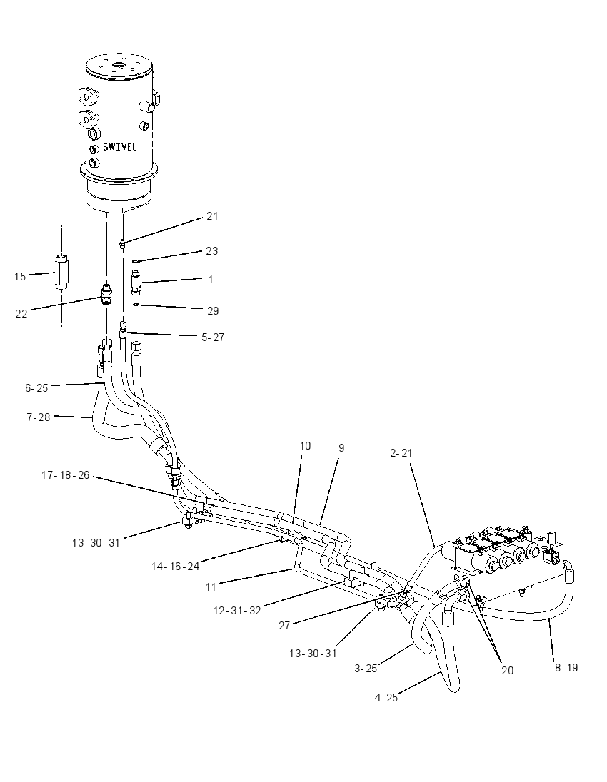 LINES GP-SWIVEL 1791368 CAT