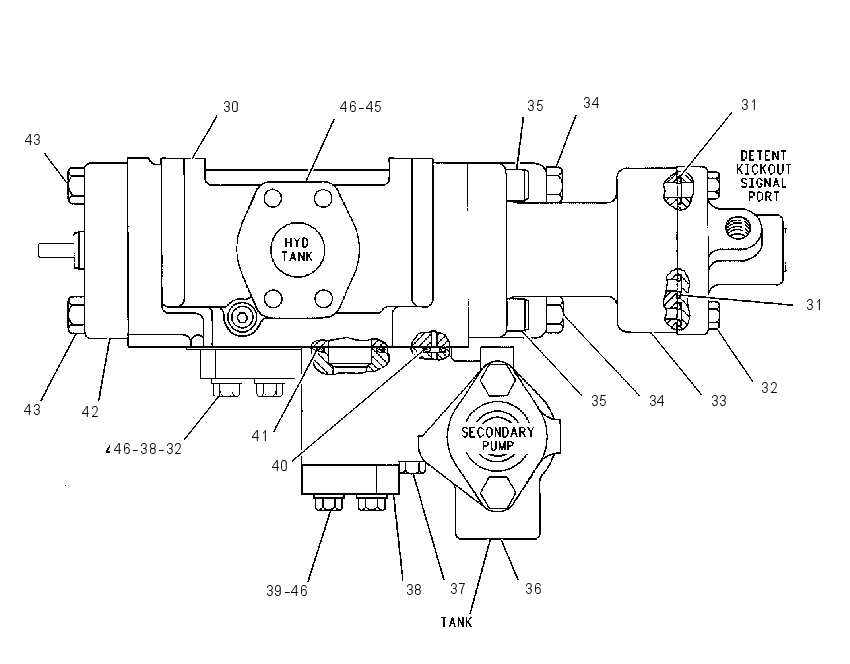 VALVE GP-ELEVATOR CONTROL 4T2104 CAT