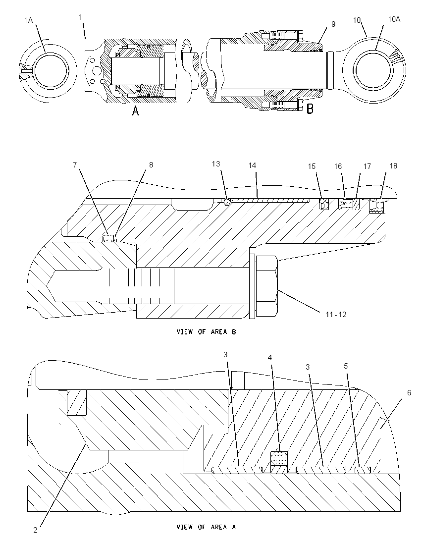Цилиндр ковша 1559074 CAT