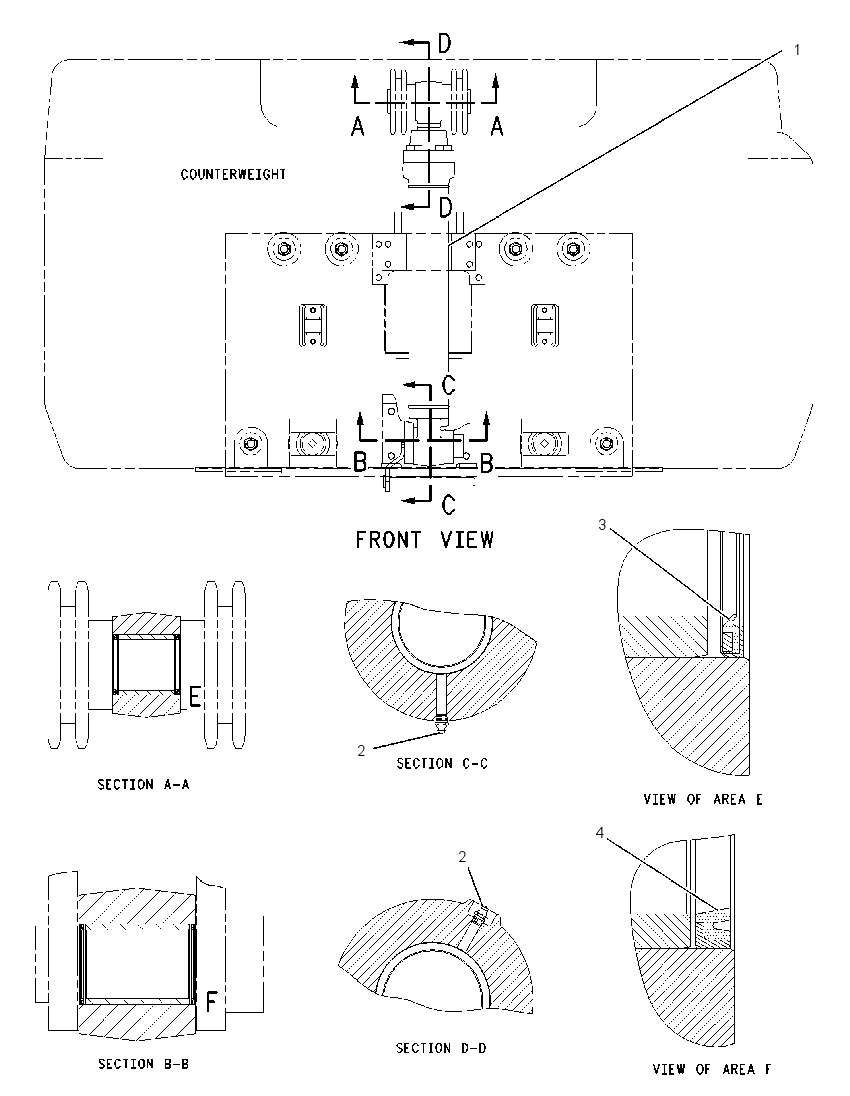CYLINDER GP-COUNTERWEIGHT 1559196 CAT