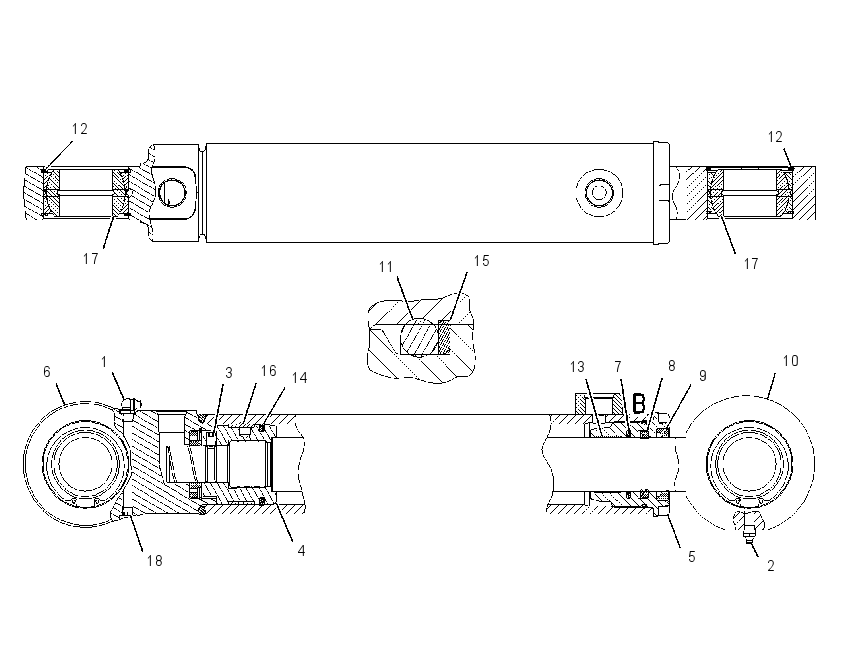 CYLINDER GP-TAILGATE 1677329 CAT