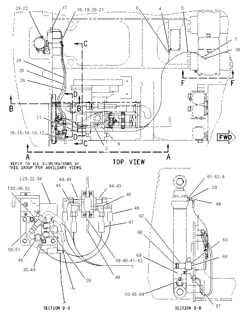 LINES GP-REAR ATTACHMENT 1689379 CAT