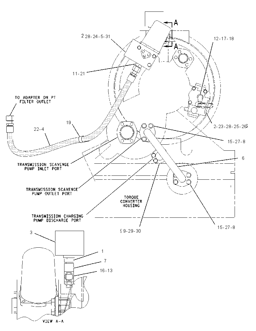 LINES GP-TORQUE CONVERTER 1445325 CAT