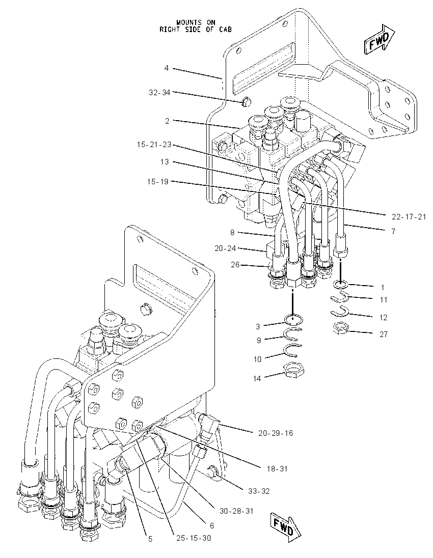 VALVE & MTG GP-BULLDOZER 1266569 CAT