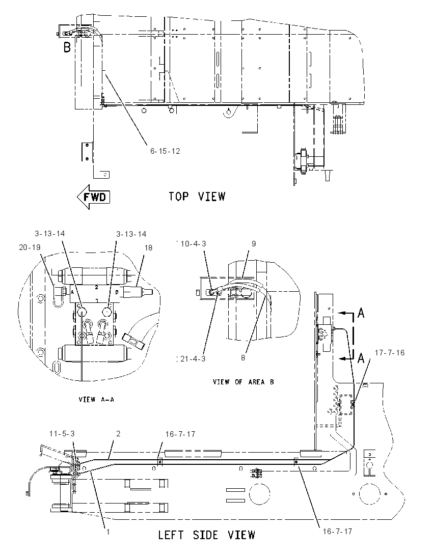 LINES GP-TRUCK HITCH 1258104 CAT