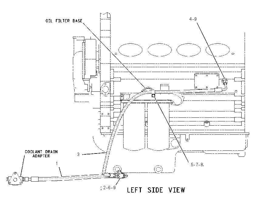 LINES GP-COOLANT DRAIN 1837542 CAT