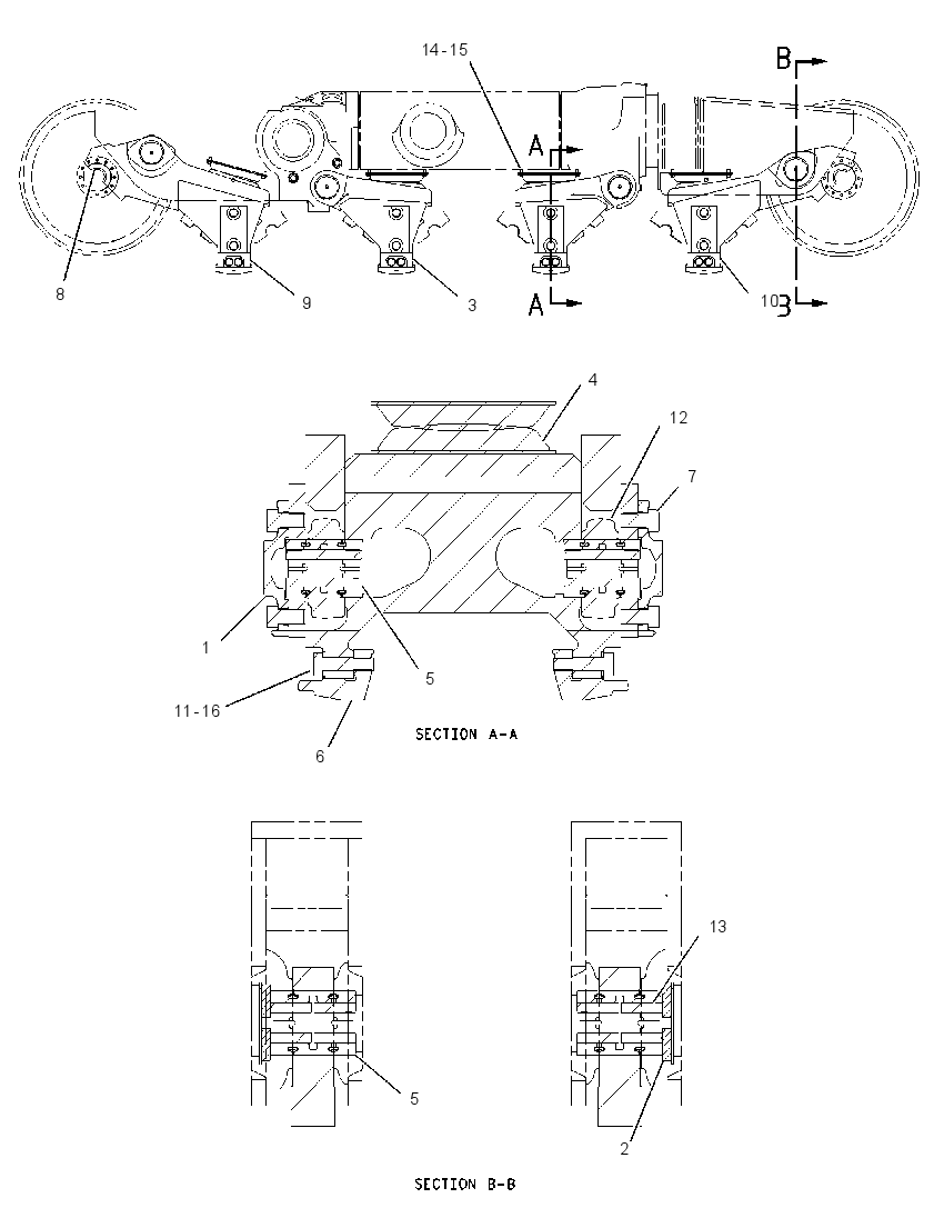 SUSPENSION GP-BOGIE 1552759 CAT