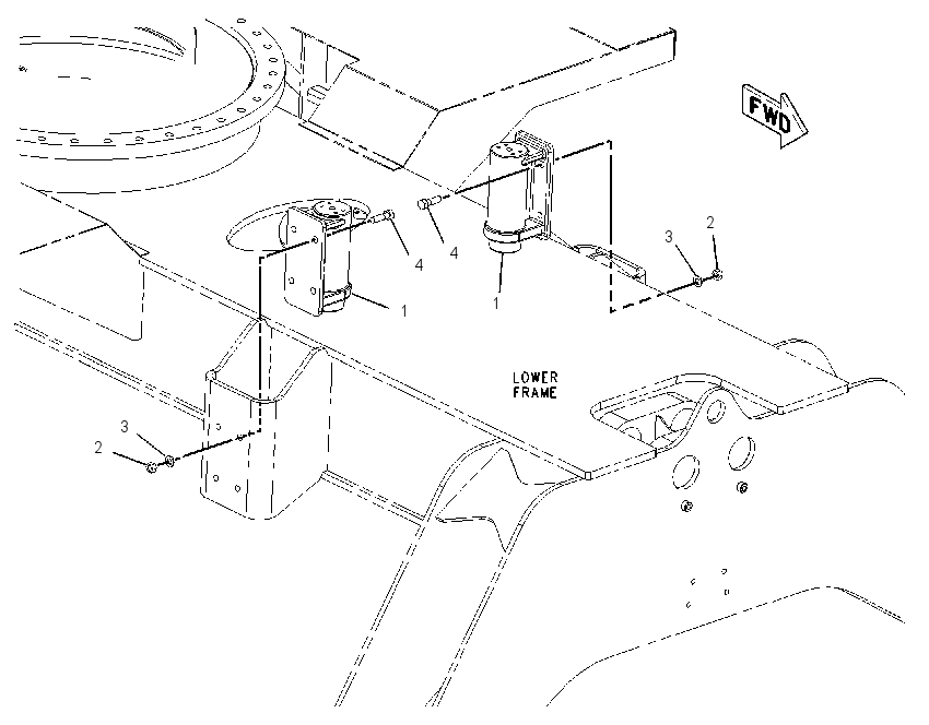 CYLINDER & MTG GP-AXLE LOCK 1895029 CAT