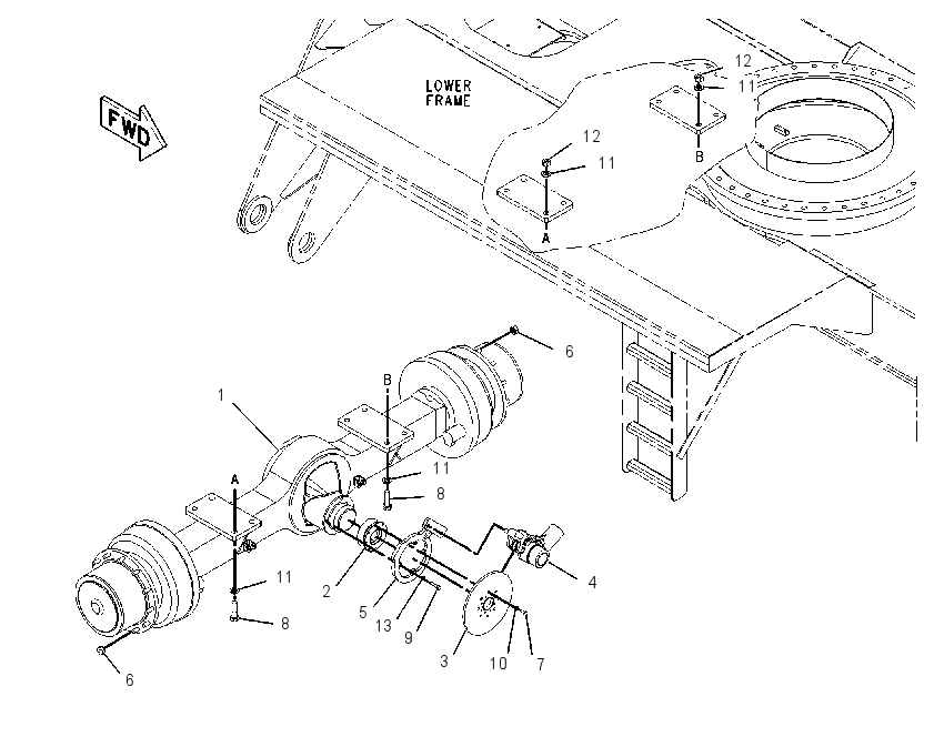 AXLE & MOUNTING GP 1895025 CAT