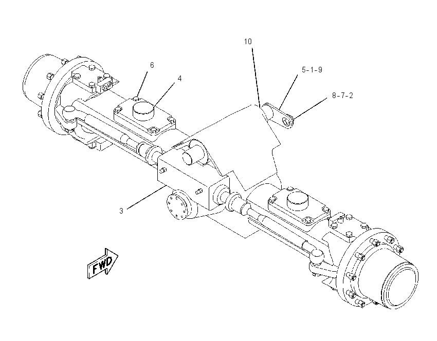 AXLE & MTG AR-FRONT 1284291 CAT