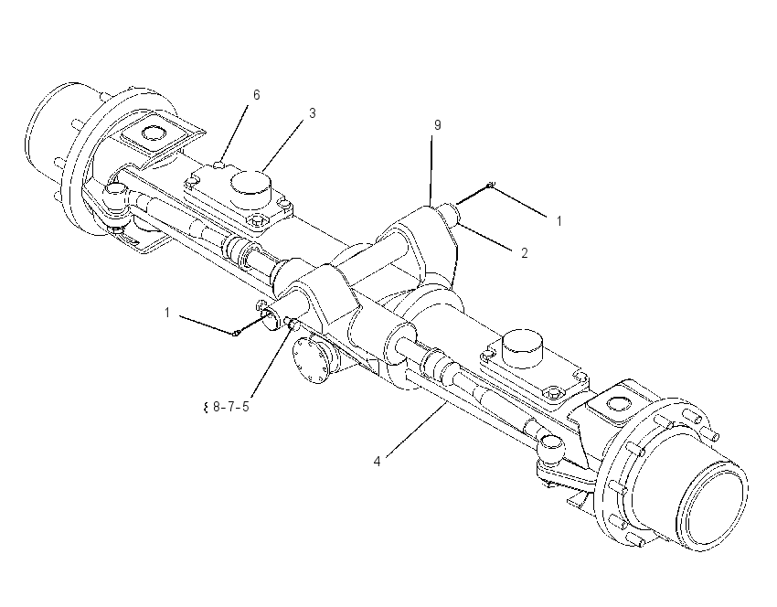 AXLE & MTG AR-FRONT 1242920 CAT