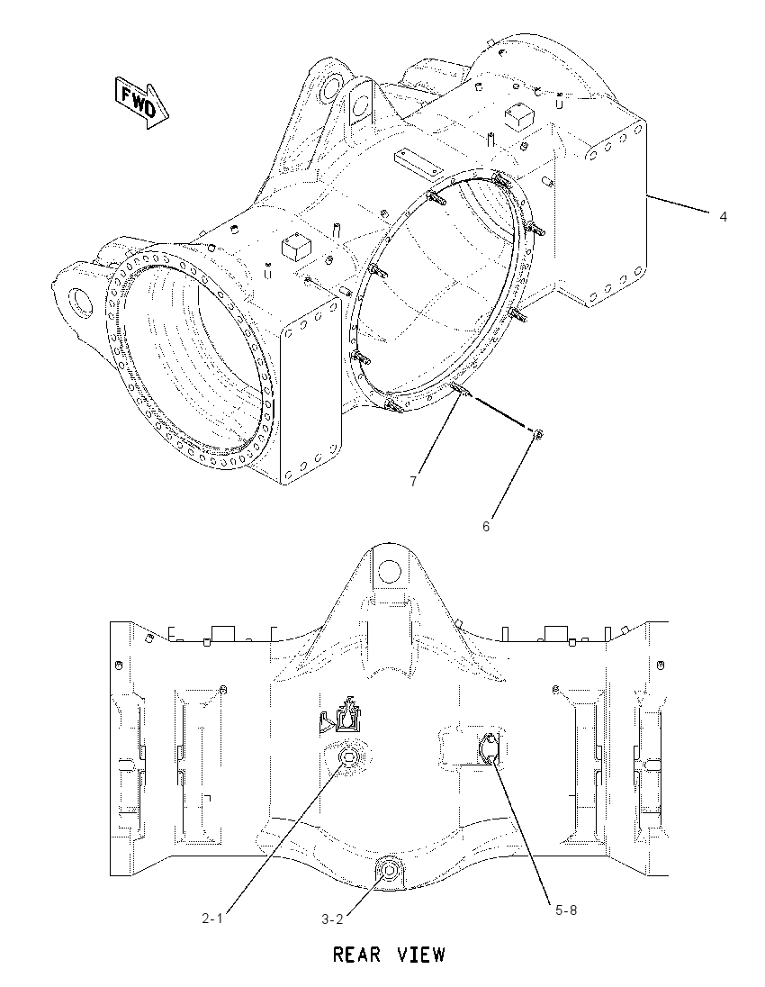 HOUSING GP-REAR AXLE 1985951 CAT