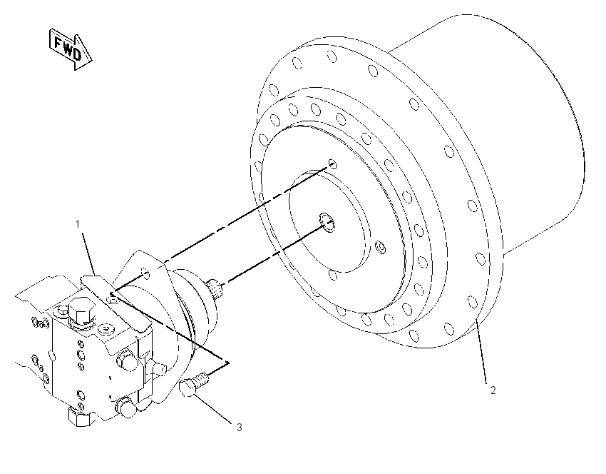 DRIVE GP-TRAVEL MOTOR & FINAL 1925569 CAT