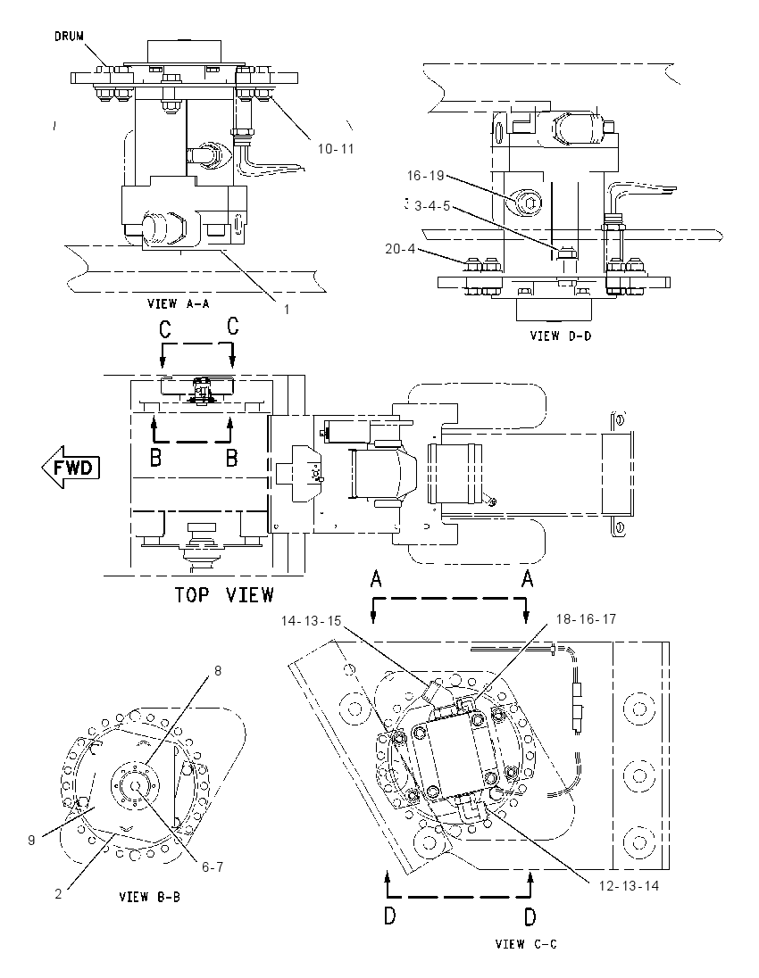 MOTOR & MTG GP-VIBRATORY 1346416 CAT