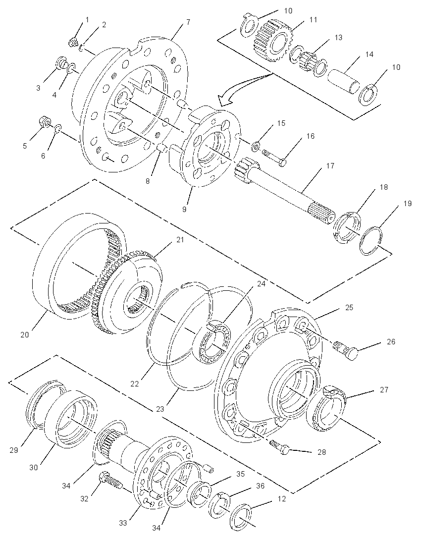 HUB GP 1965166 CAT