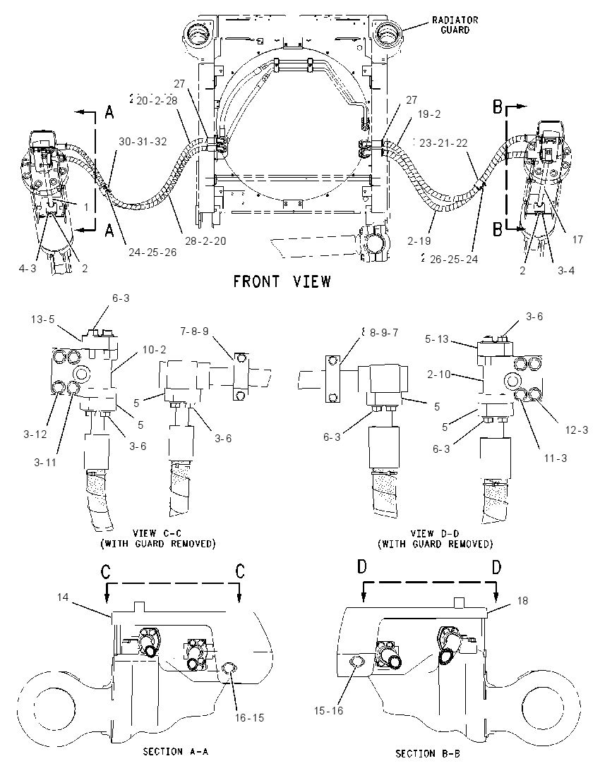 LINES GP-DUMP CYLINDER 1963504 CAT