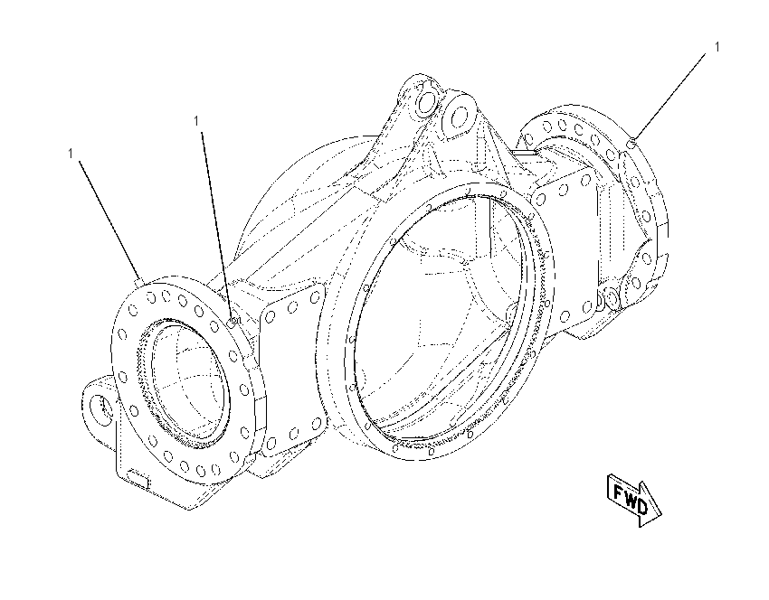 HOUSING AS-REAR AXLE 5T4406 CAT