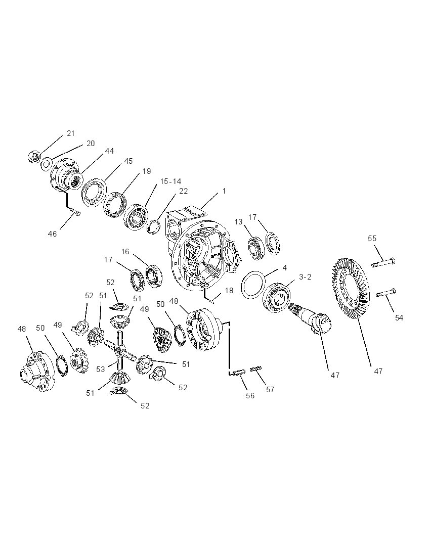 AXLE AR-FRONT 1312905 CAT