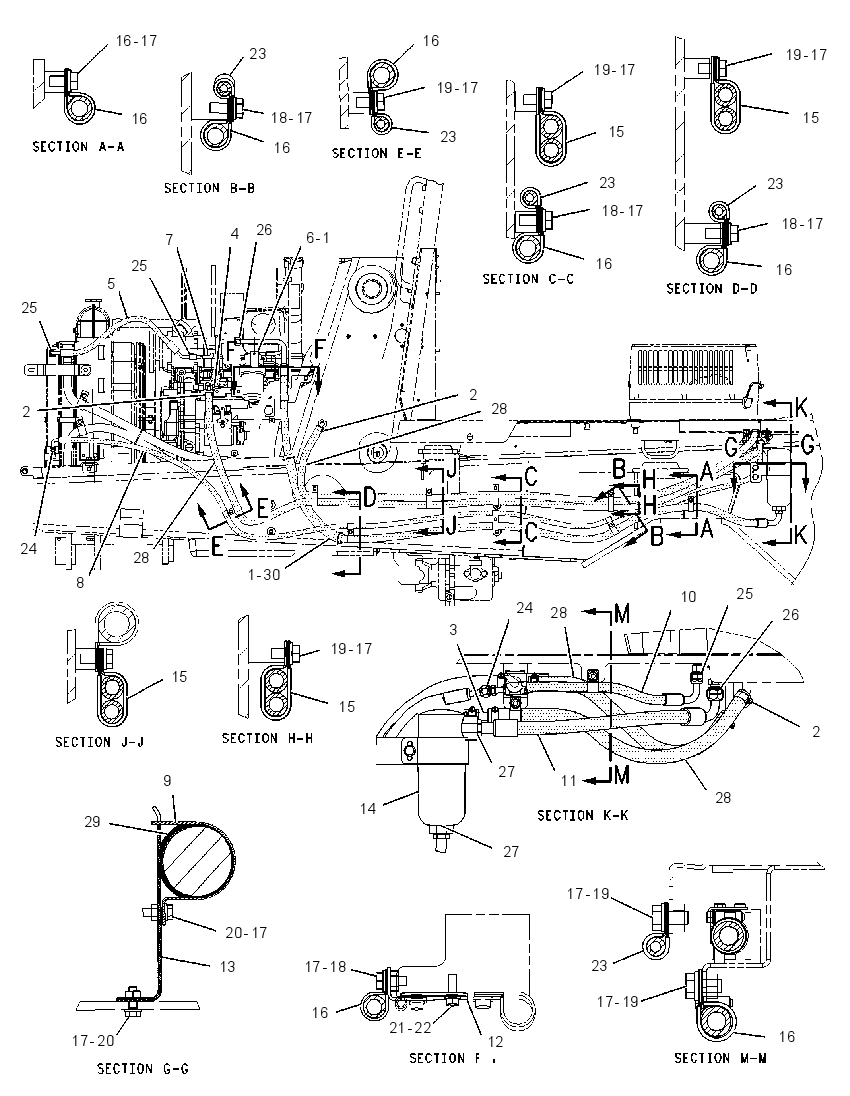 LINES GP-HEATER & AIR COND 1641033 CAT