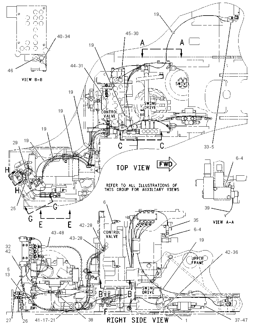 Трубопроводы управляющие 1960925 CAT