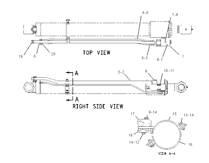 LINES GP-SWING CYLINDER 1846340 CAT
