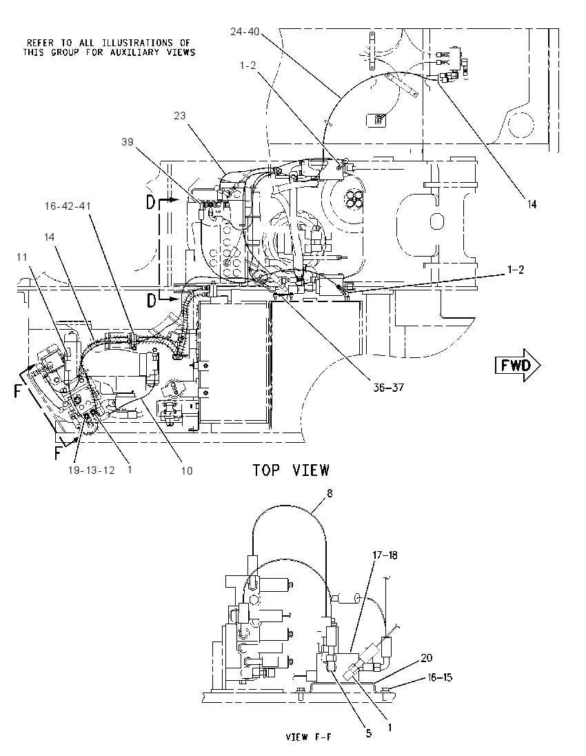 Трубопроводы управляющие 1960474 CAT