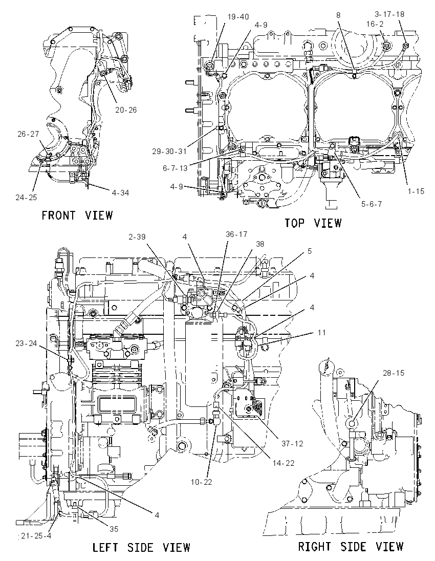 Проводка электронного управления 1896593 CAT