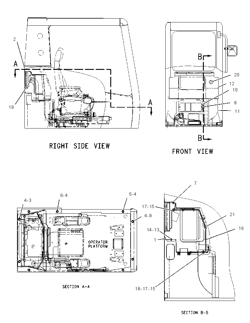 Кабина 1962224 CAT