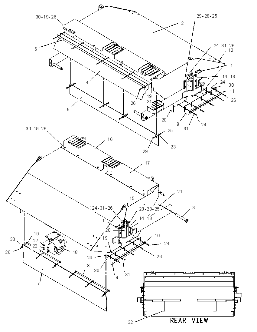 FRAME GP-BROOM 1655349 CAT