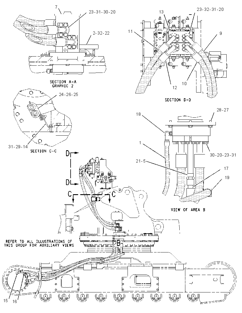 LINES GP-SWIVEL & TRAVEL MOTOR 1851458 CAT