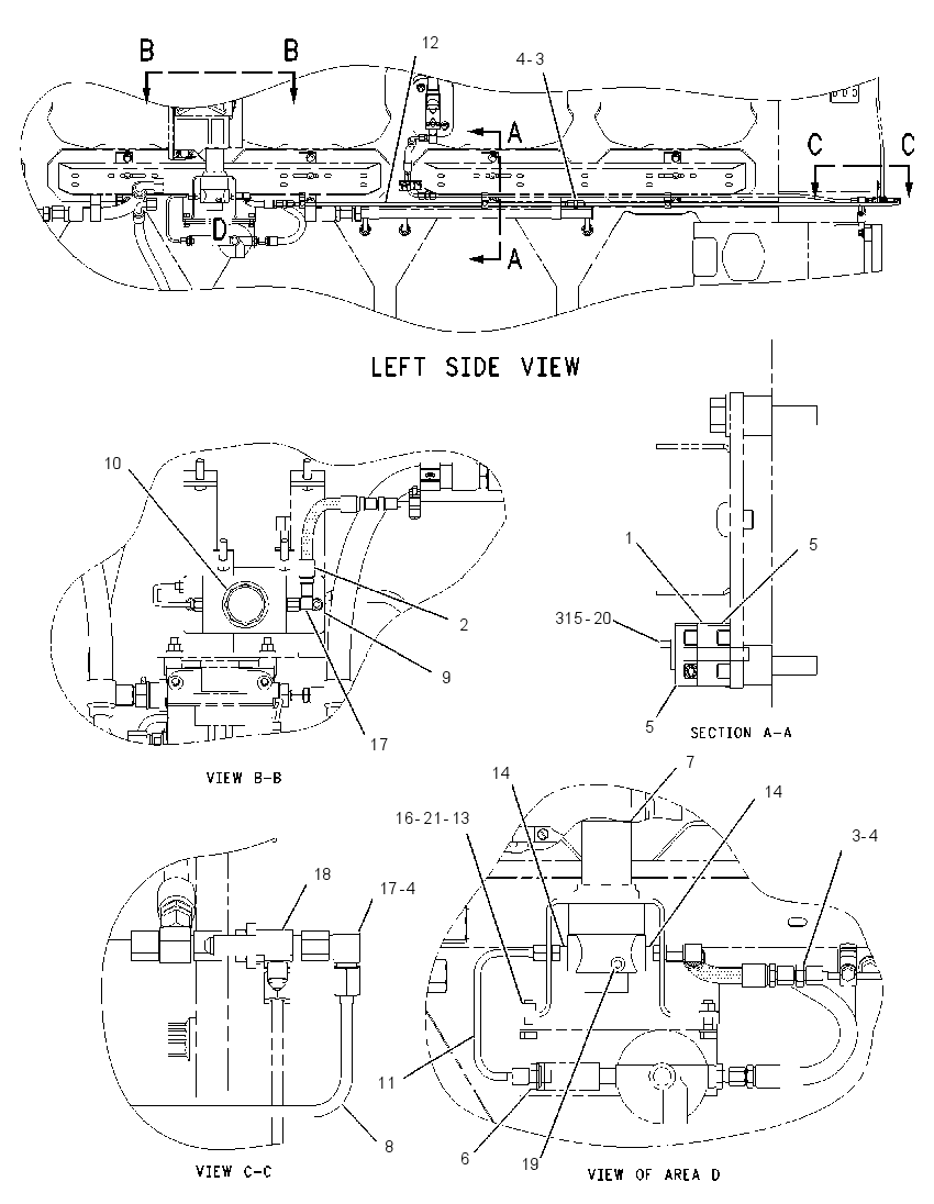Трубопроводы воздушные 1970598 CAT
