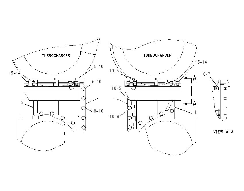 MOUNTING GP-TURBOCHARGER 1922253 CAT