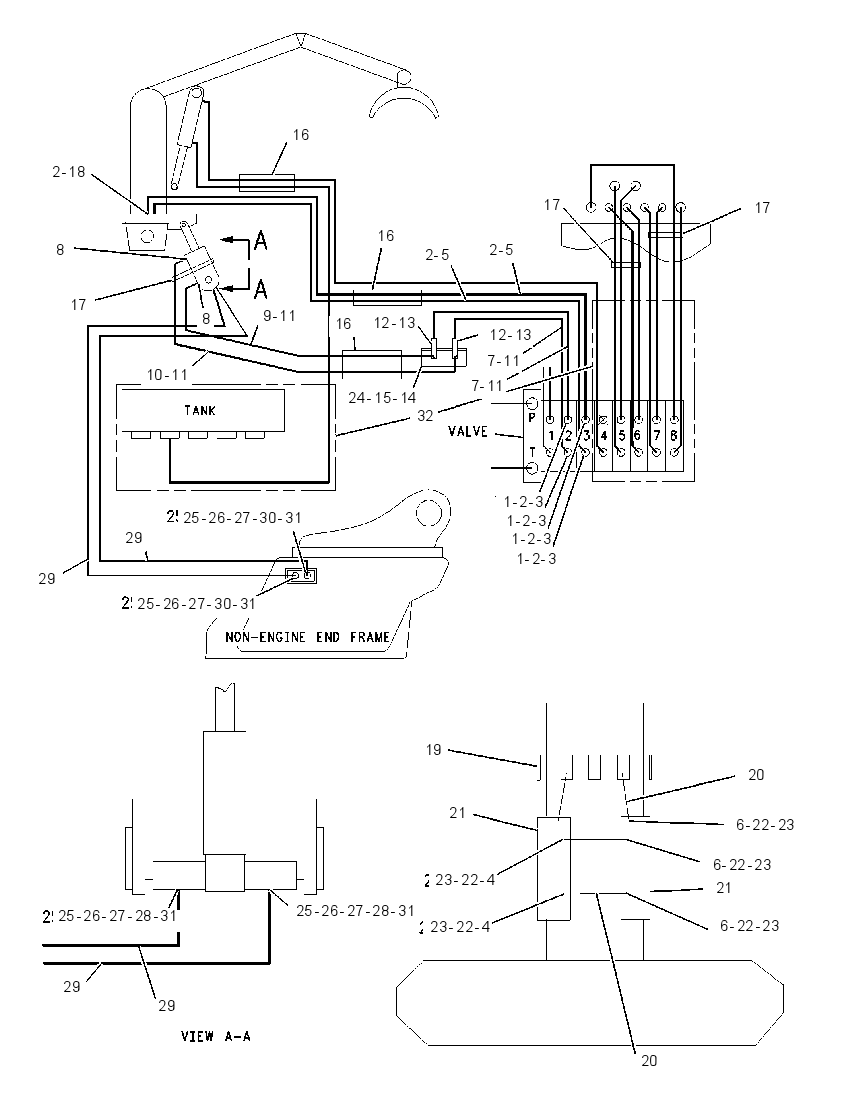 LINES GP-BOOM CONTROL 1684619 CAT