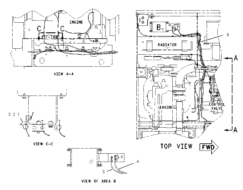 WIRING GP-CAB TILT 1376953 CAT